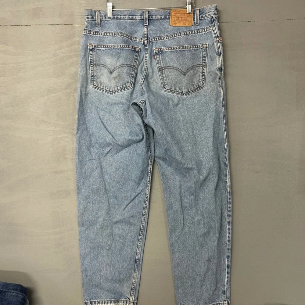 Levi Strauss 560 Mens Jeans W38 L32 Loose Fit Tapered Leg Light Wash Denim‎